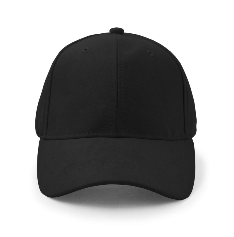 UltraKey Suede Baseball Cap, Unisex Faux Suede Leather Classic Adjustable Plain Hat Baseball Cap(Black) - Image 4